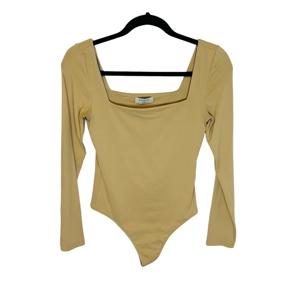 Aritzia Babaton Contour Ace Square Neck Body Suit SZ Medium - Picture 3 of 8